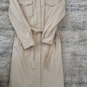 Zara Cream Button-Up Shirt